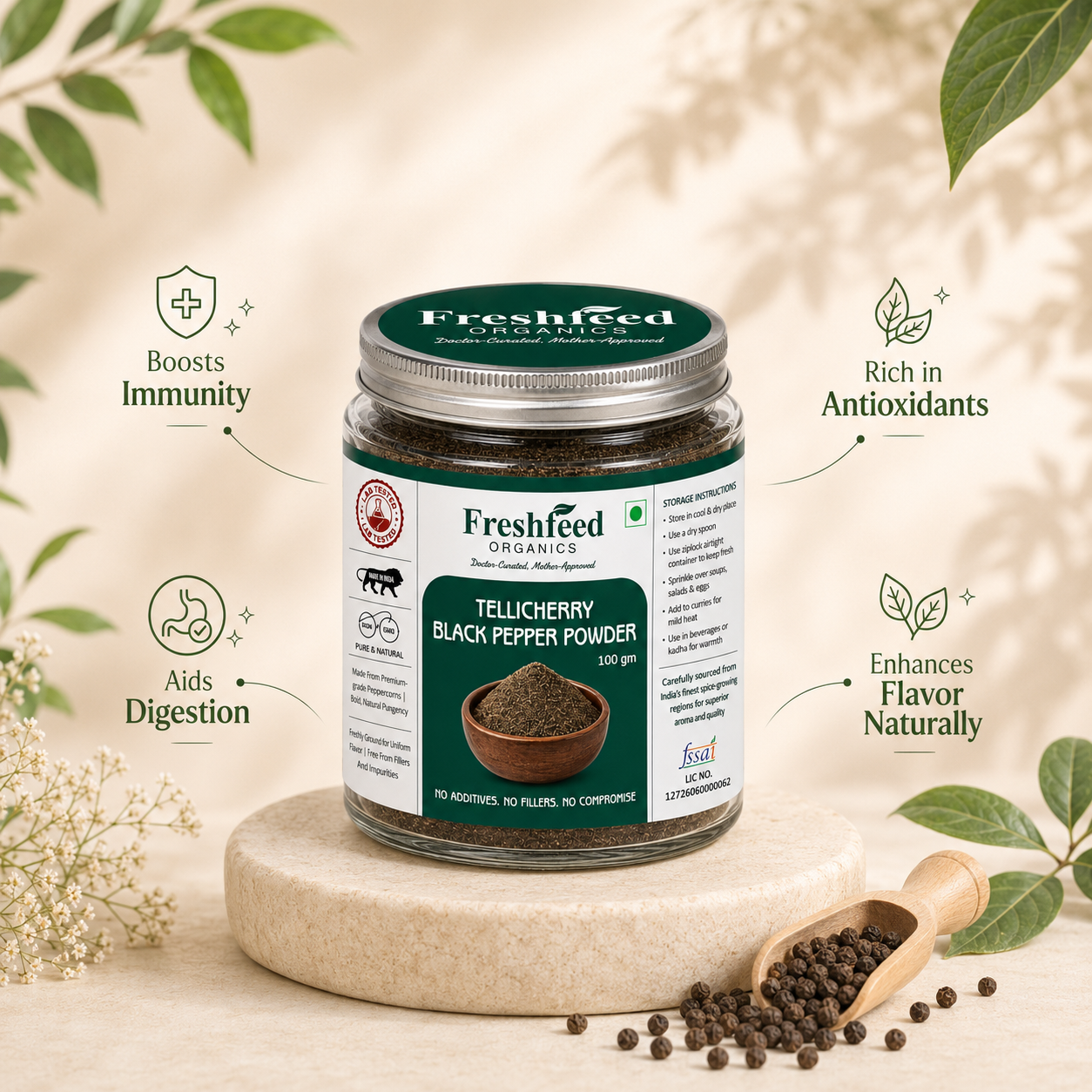 Tellicherry Black Pepper Powder