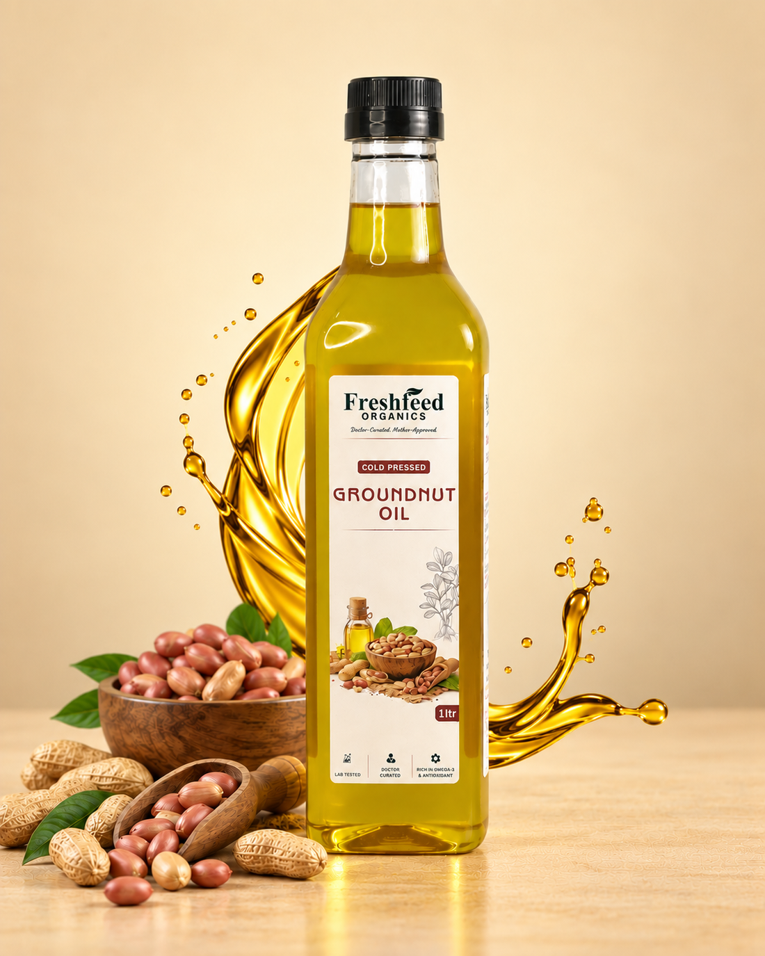 Groundnut Oil (Cold-Pressed)