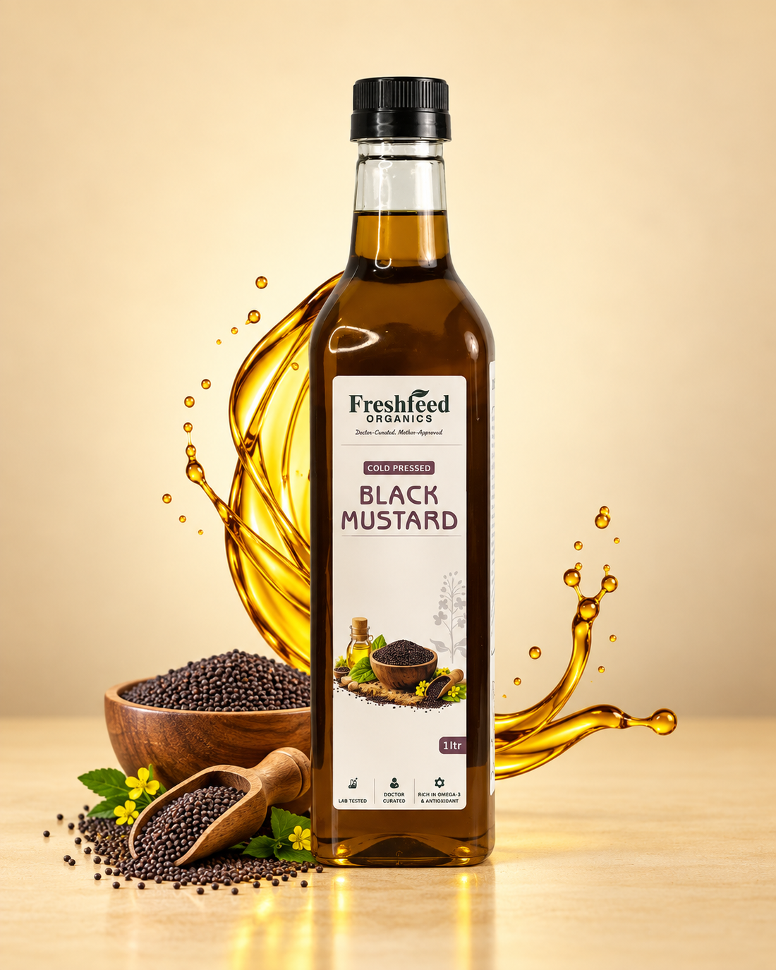 Black Mustard Oil (Cold-Pressed)