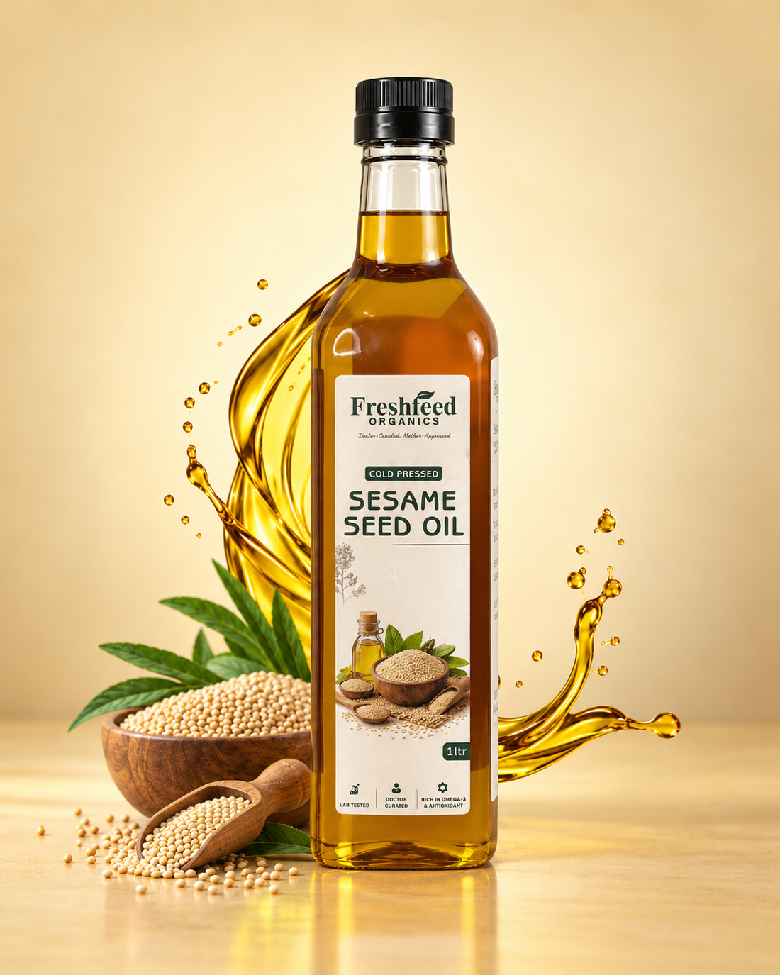 Sesame Seed Oil (Cold-Pressed)
