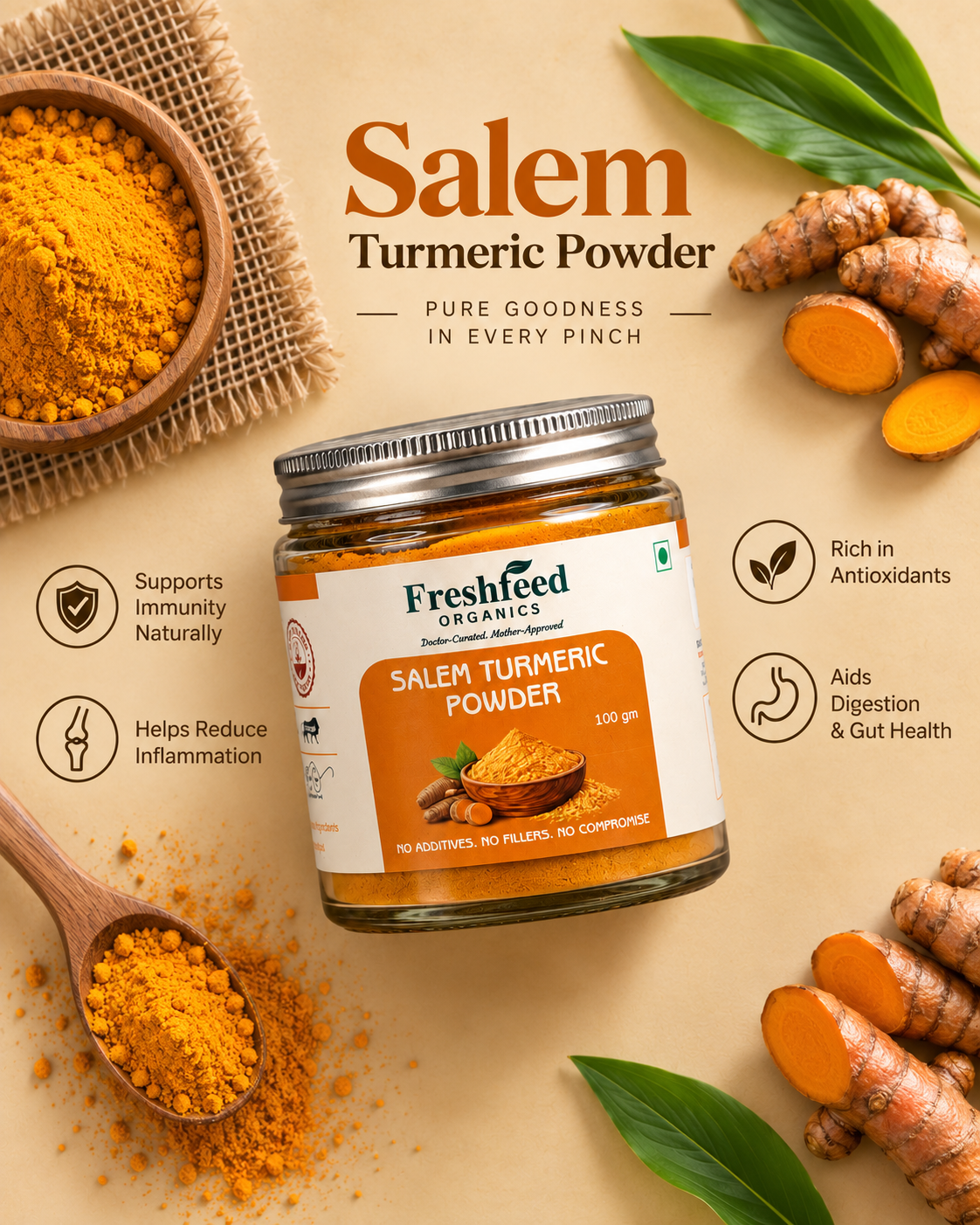 Salem Turmeric Powder (Haldi)