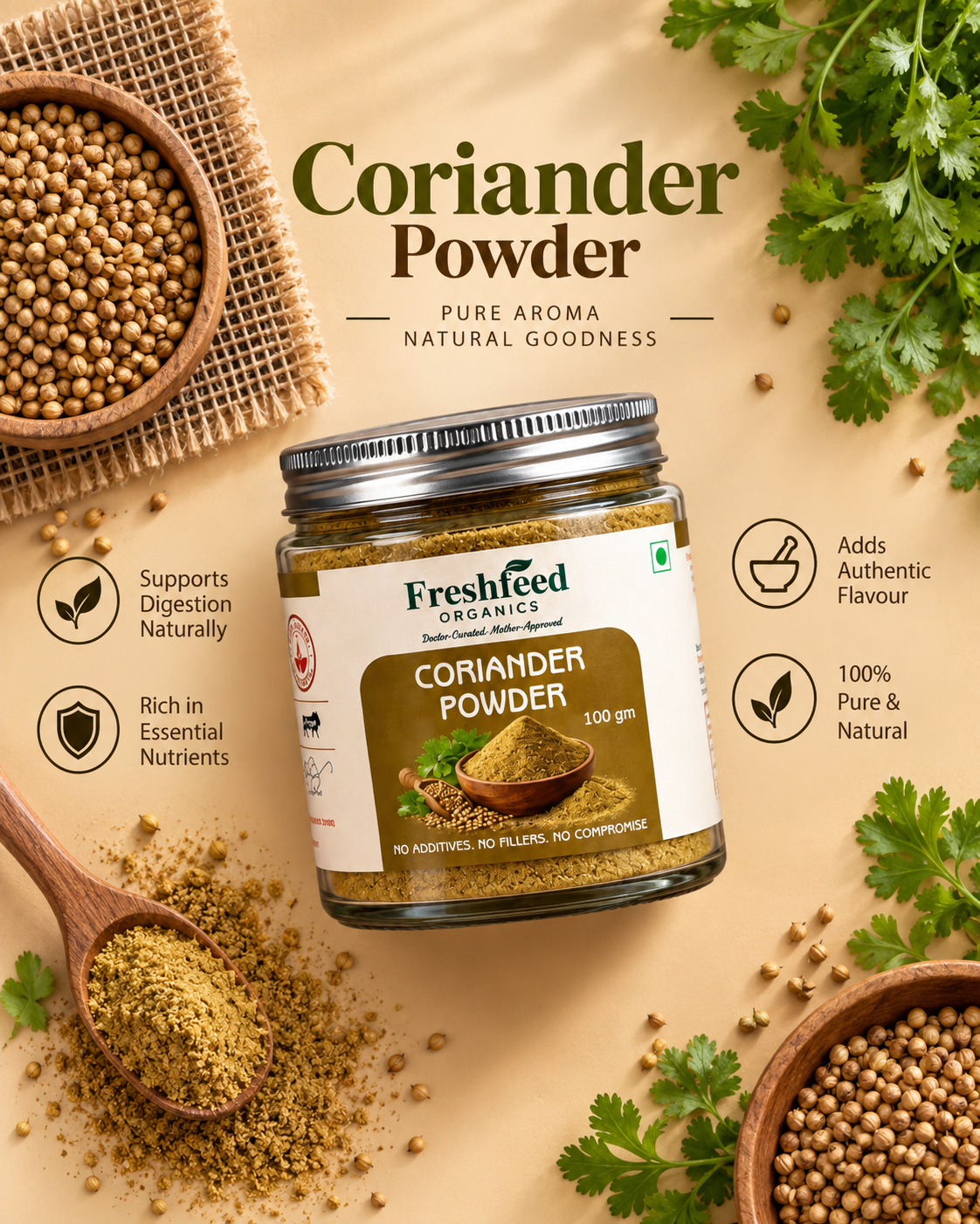 Coriander Powder (Dhaniya)